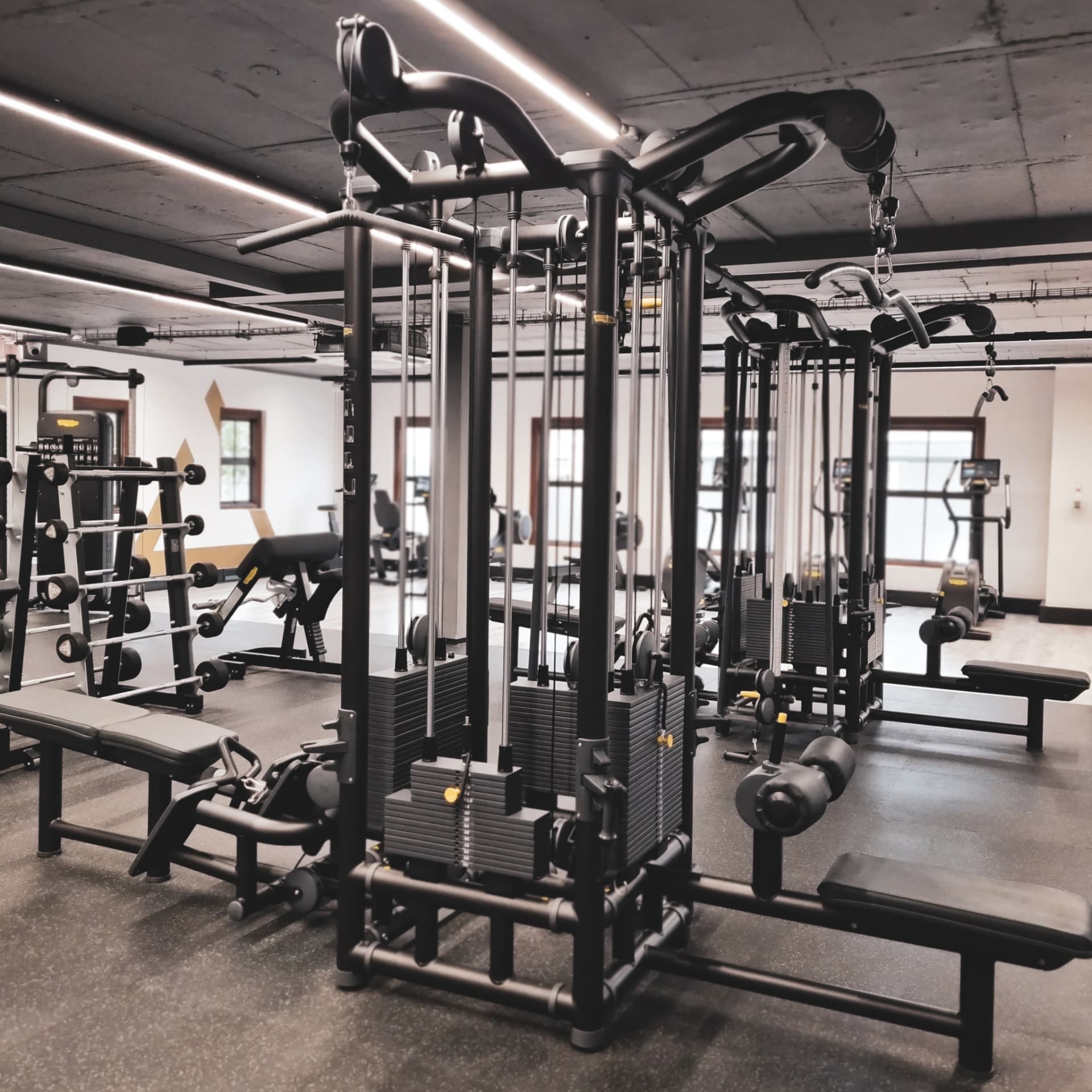 Cable and strength station